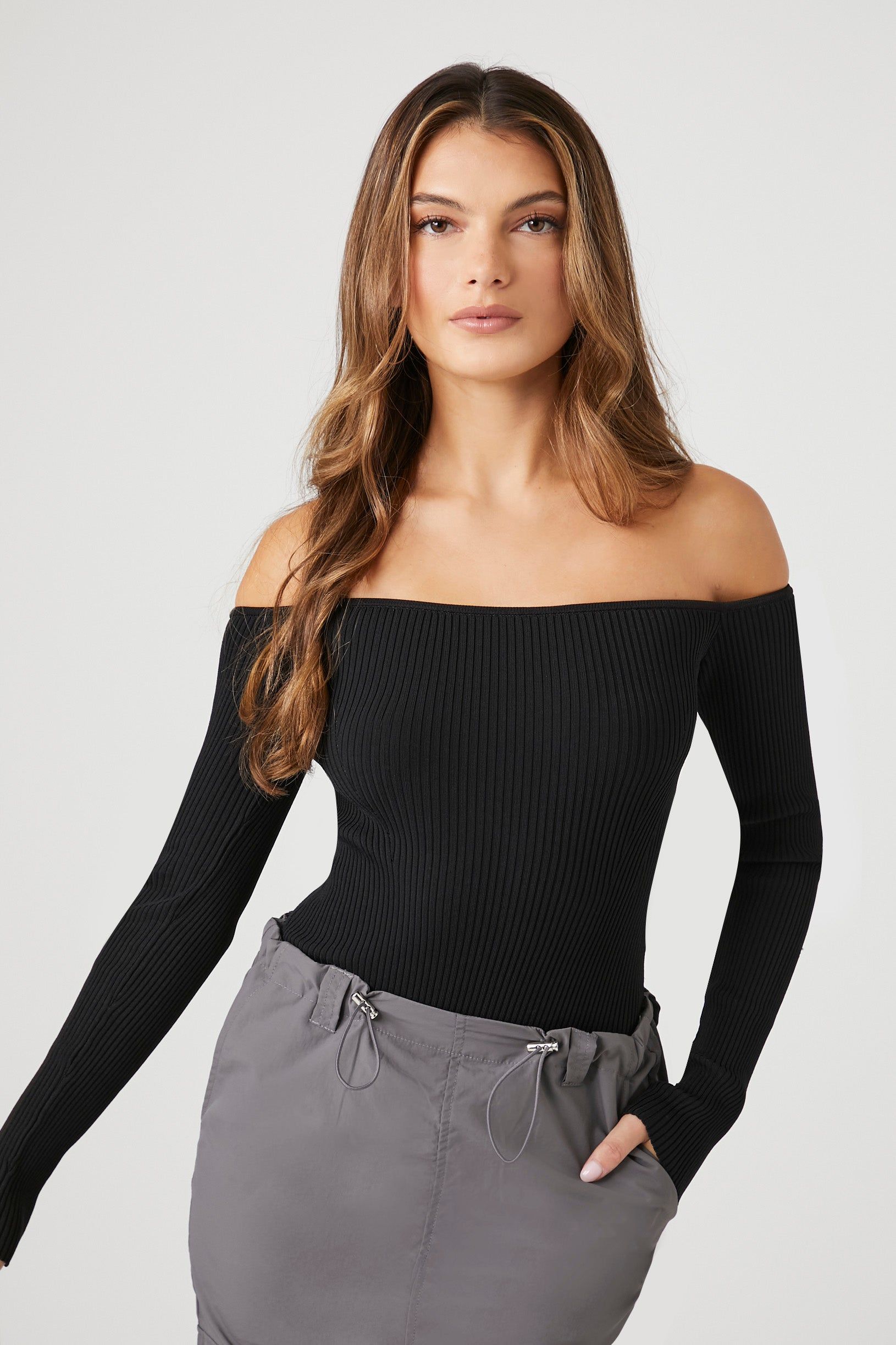 Maillot en tricot à épaules dénudées sold by Urban Planet product image thumbnail 7