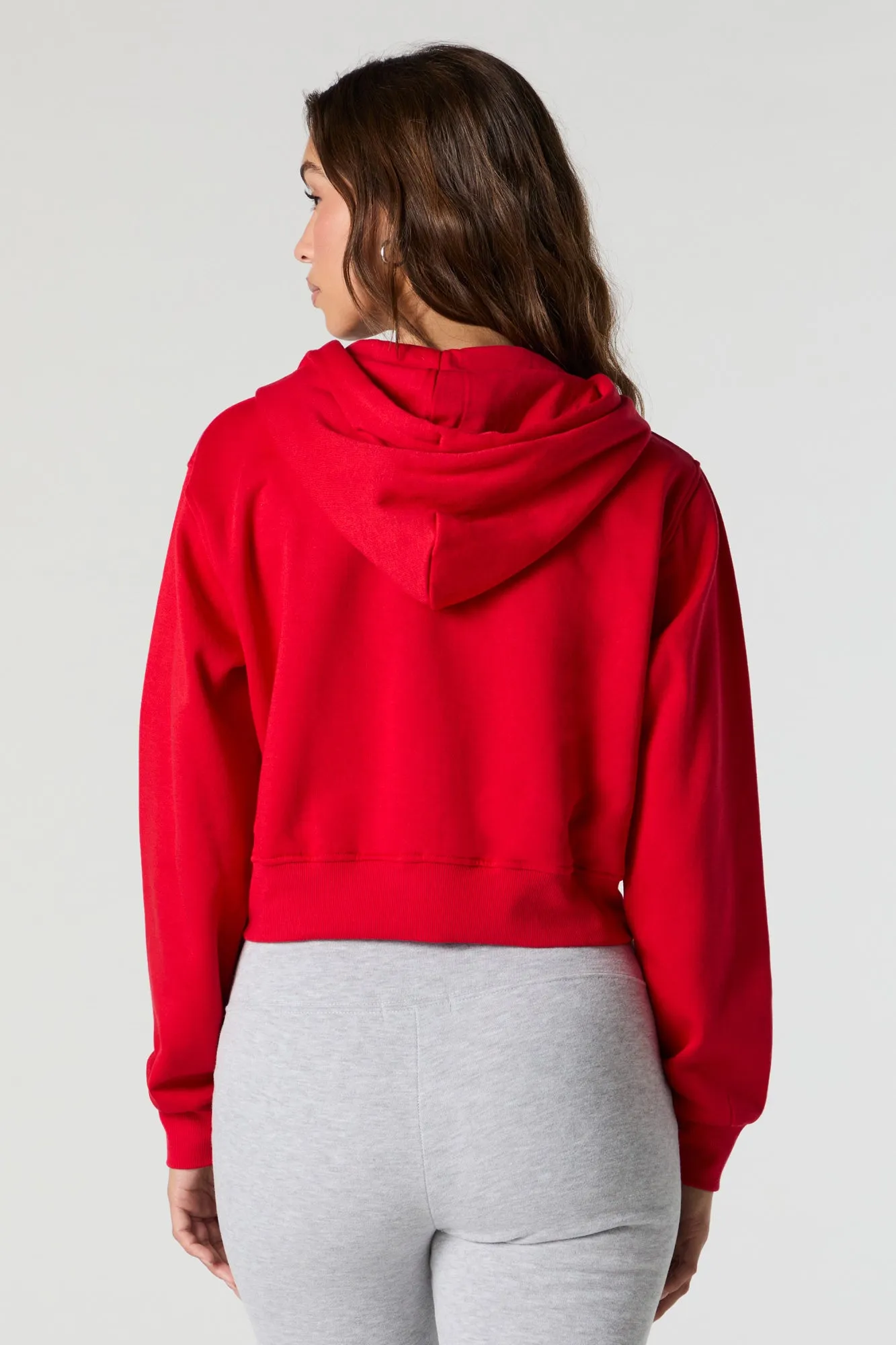 Destination Embroidered Zip-Up Cropped Hoodie sold by Urban Planet product image thumbnail 3