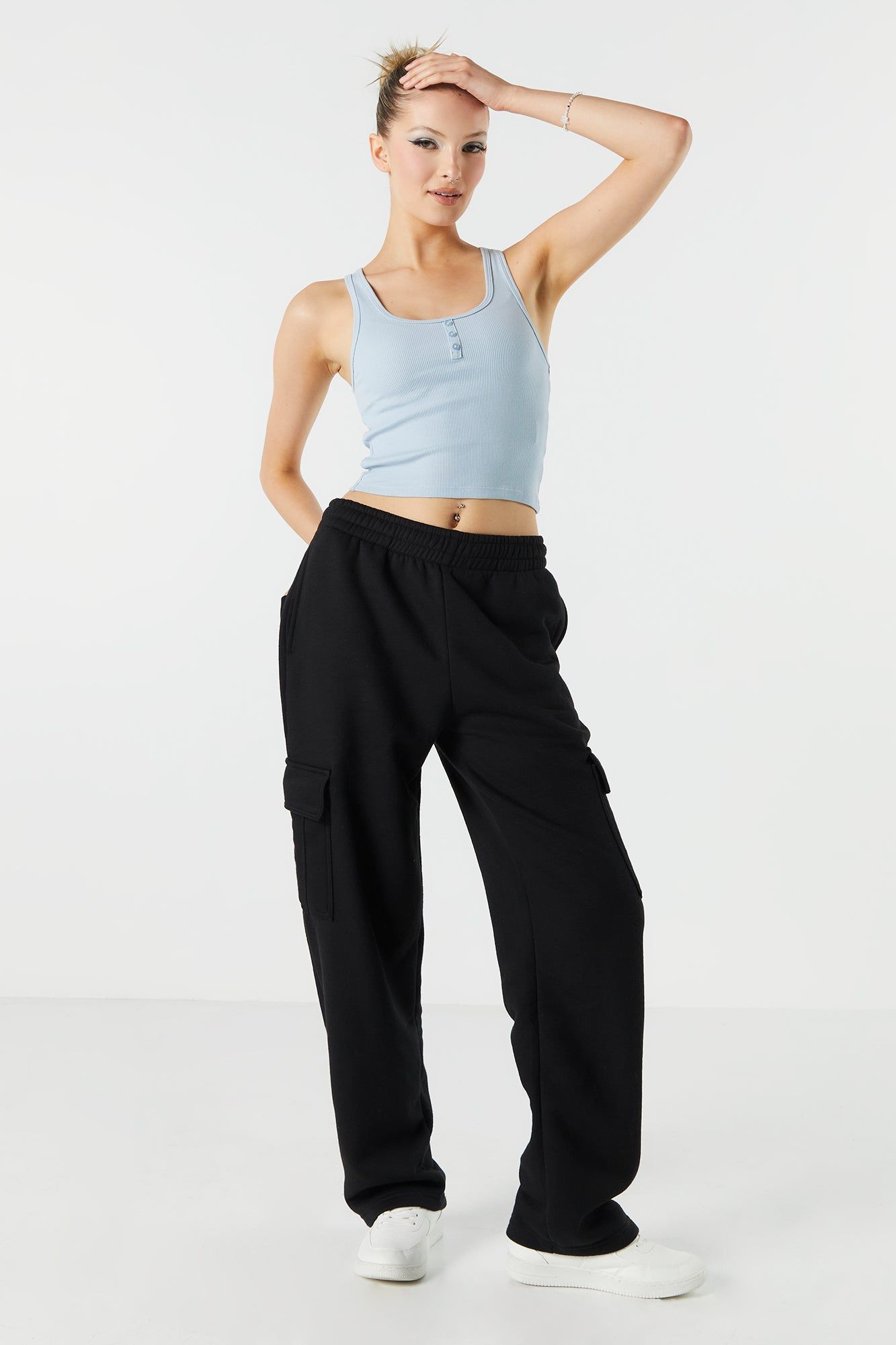 Ribbed Henley Tank sold by Urban Planet product image thumbnail 18