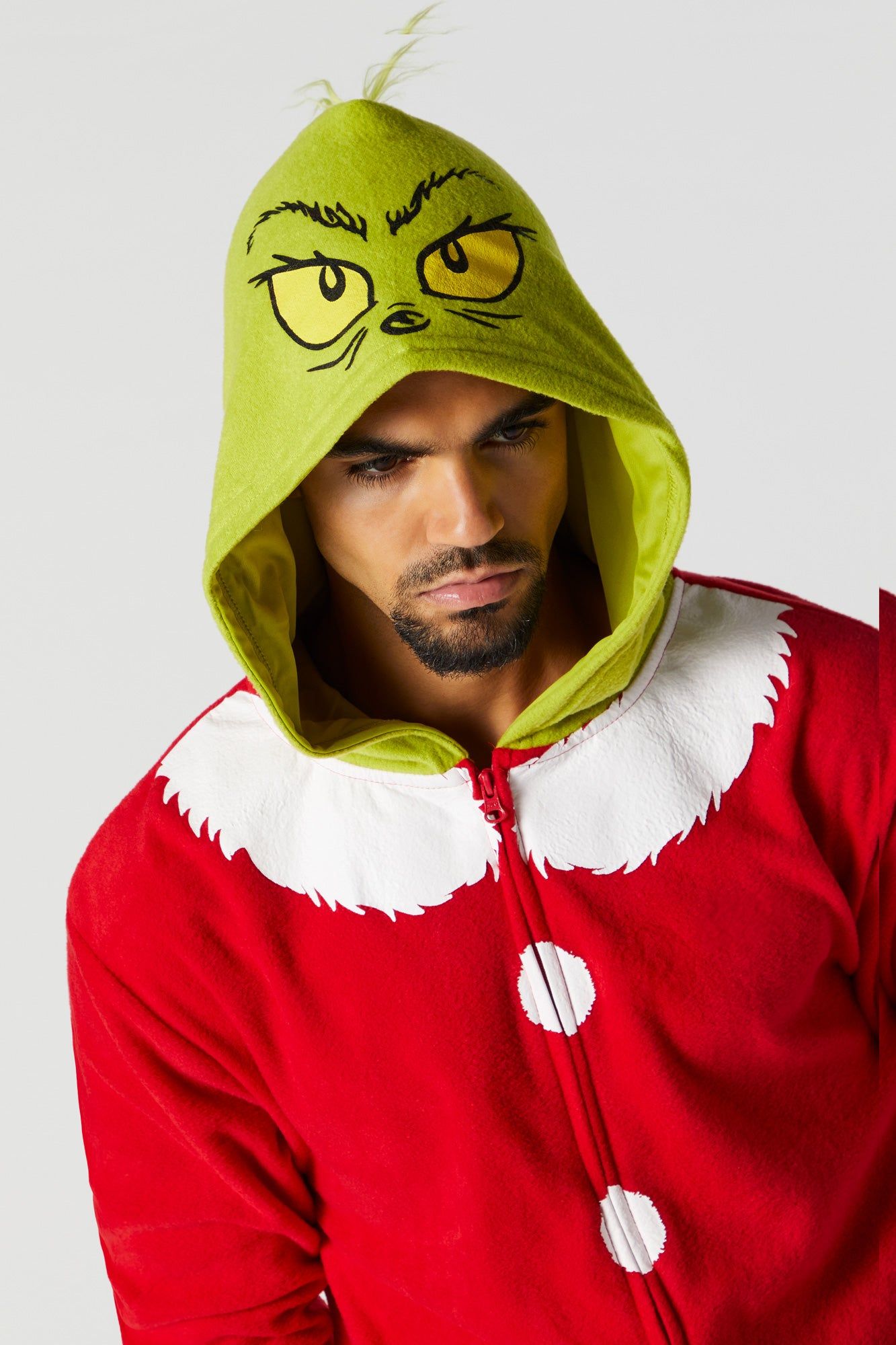 Combinaison en peluche Grinch 3D unisexe sold by Urban Planet product image thumbnail 2