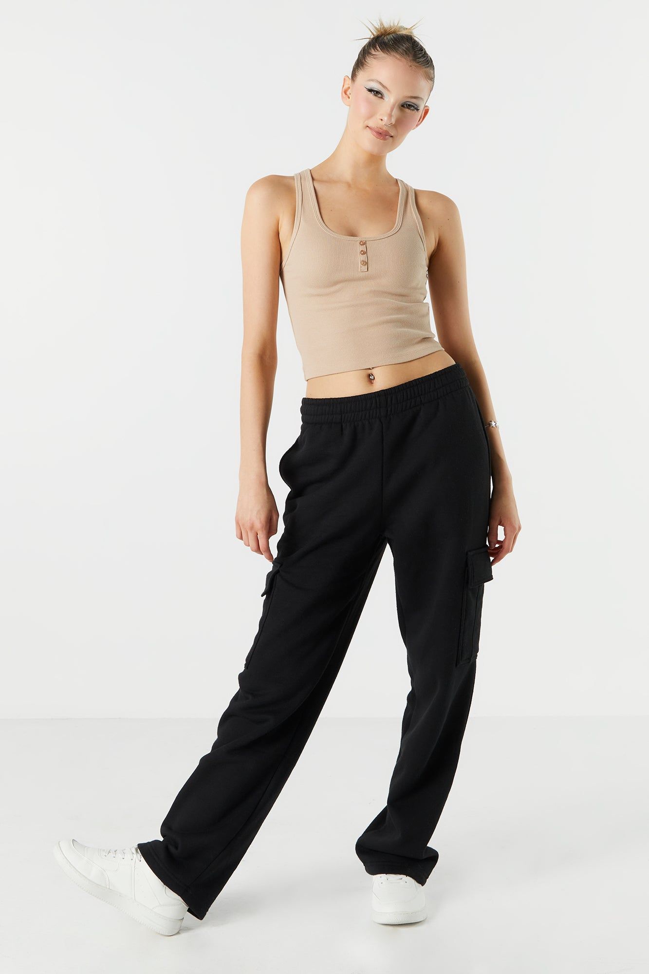 Ribbed Henley Tank sold by Urban Planet product image thumbnail 15