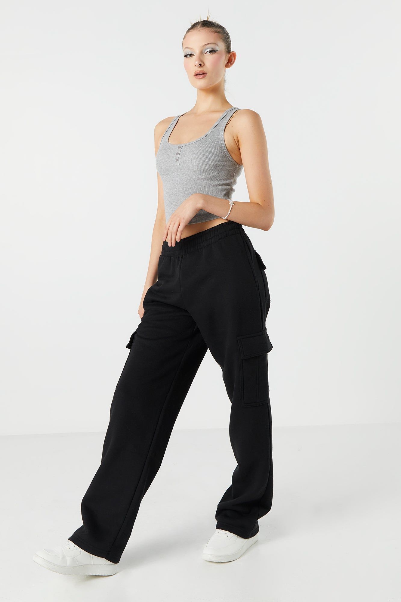 Ribbed Henley Tank sold by Urban Planet product image thumbnail 9