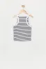 Girls Striped Ribbed High Neck Tank sold by Urban Planet
