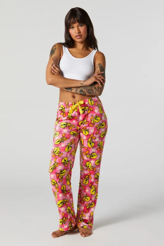 Plush Tweety Print Pajama Pant sold by Urban Planet