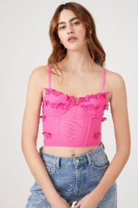 Camisole bustier courte à imprimé Papillon sold by Urban Planet