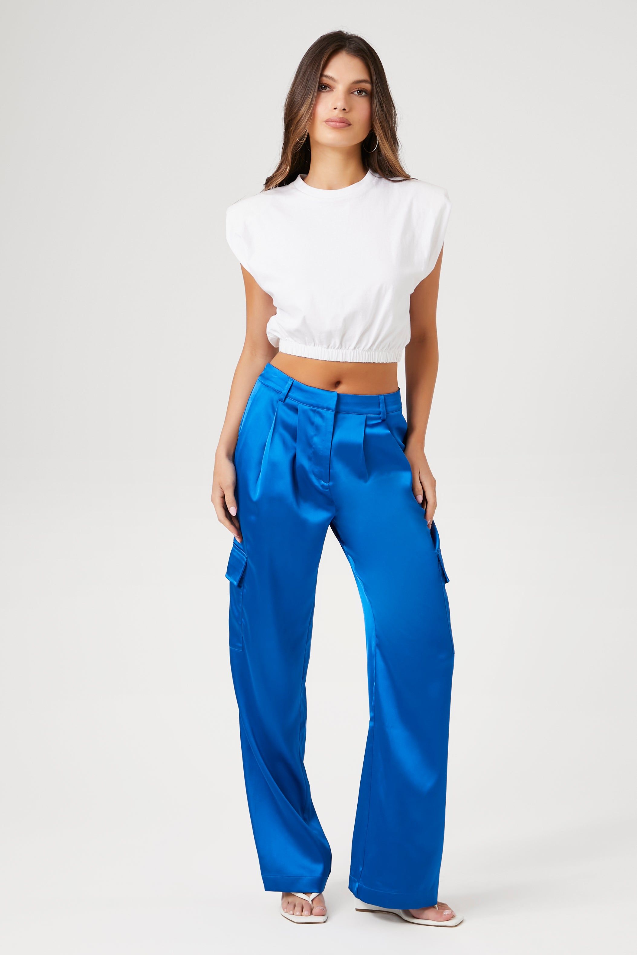 Satin Cargo Pant sold by Urban Planet