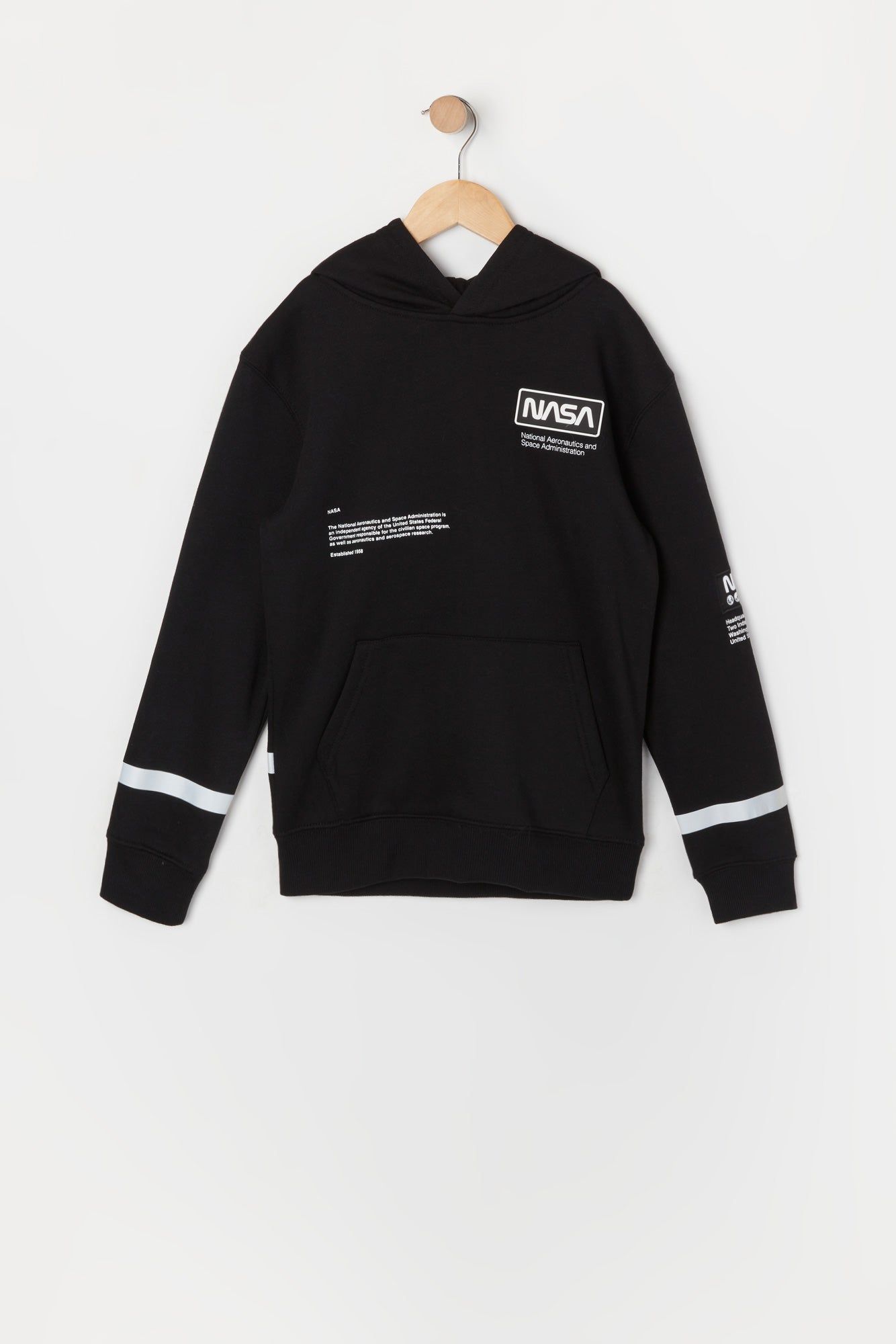 Boys NASA Graphic Fleece Hoodie sold by Urban Planet