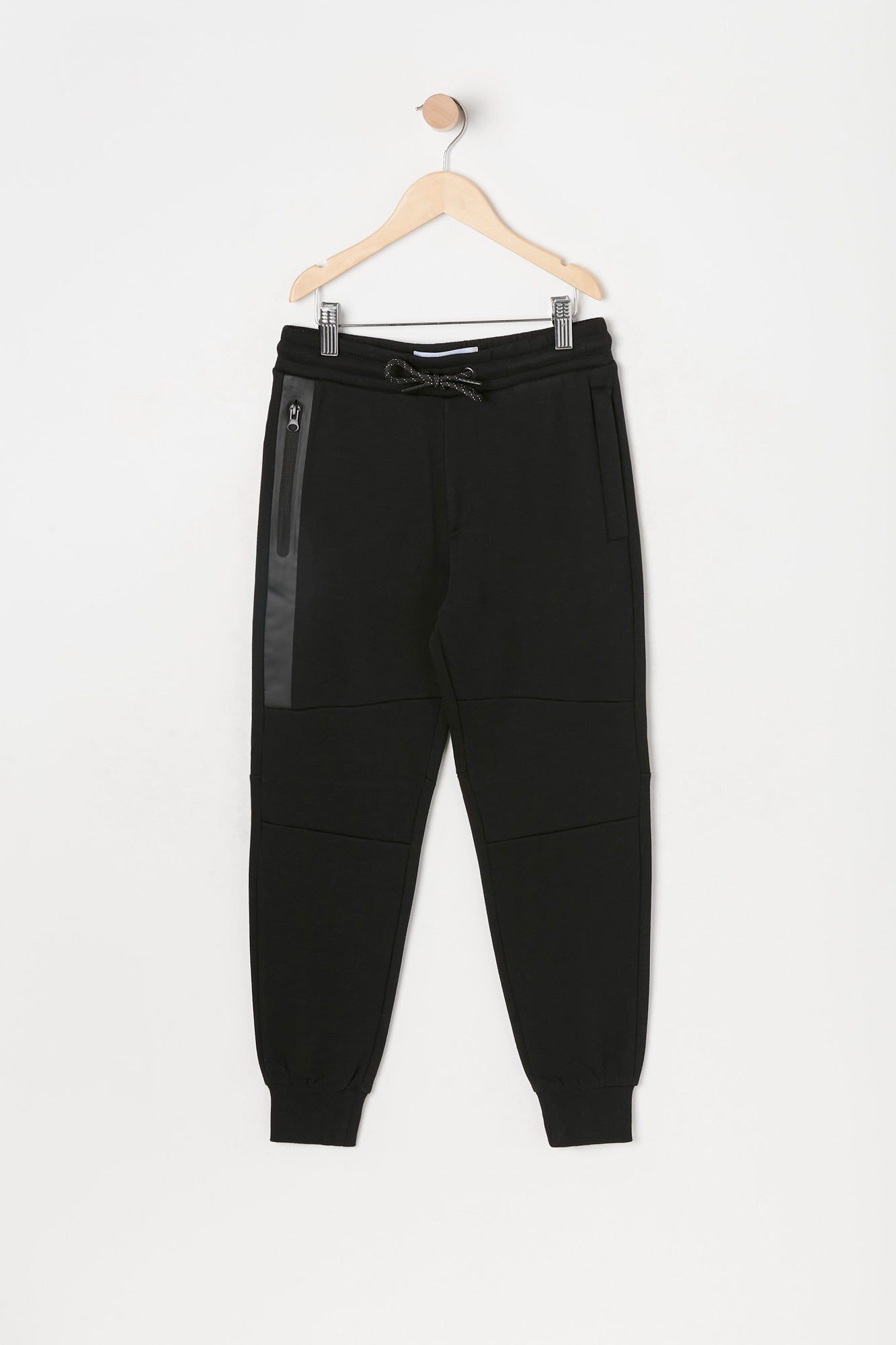 Boys Rubber Zip Pocket Fleece Jogger sold by Urban Planet