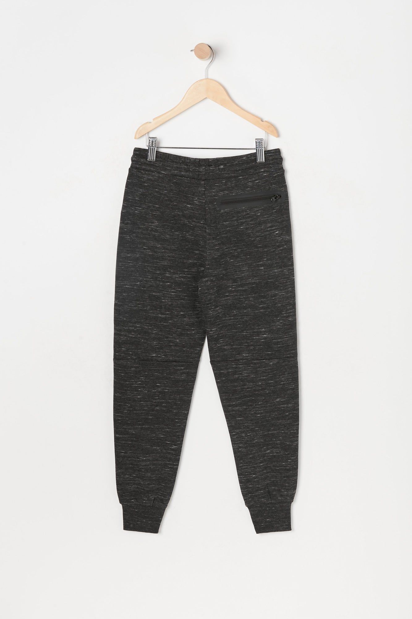 Boys Rubber Zip Pocket Fleece Jogger sold by Urban Planet product image thumbnail 4