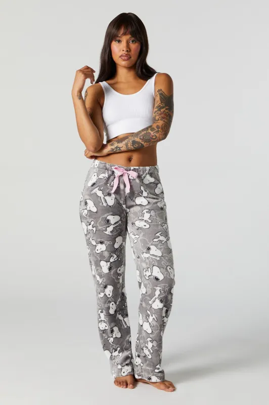 Plush Snoopy Print Pajama Pant sold by Urban Planet