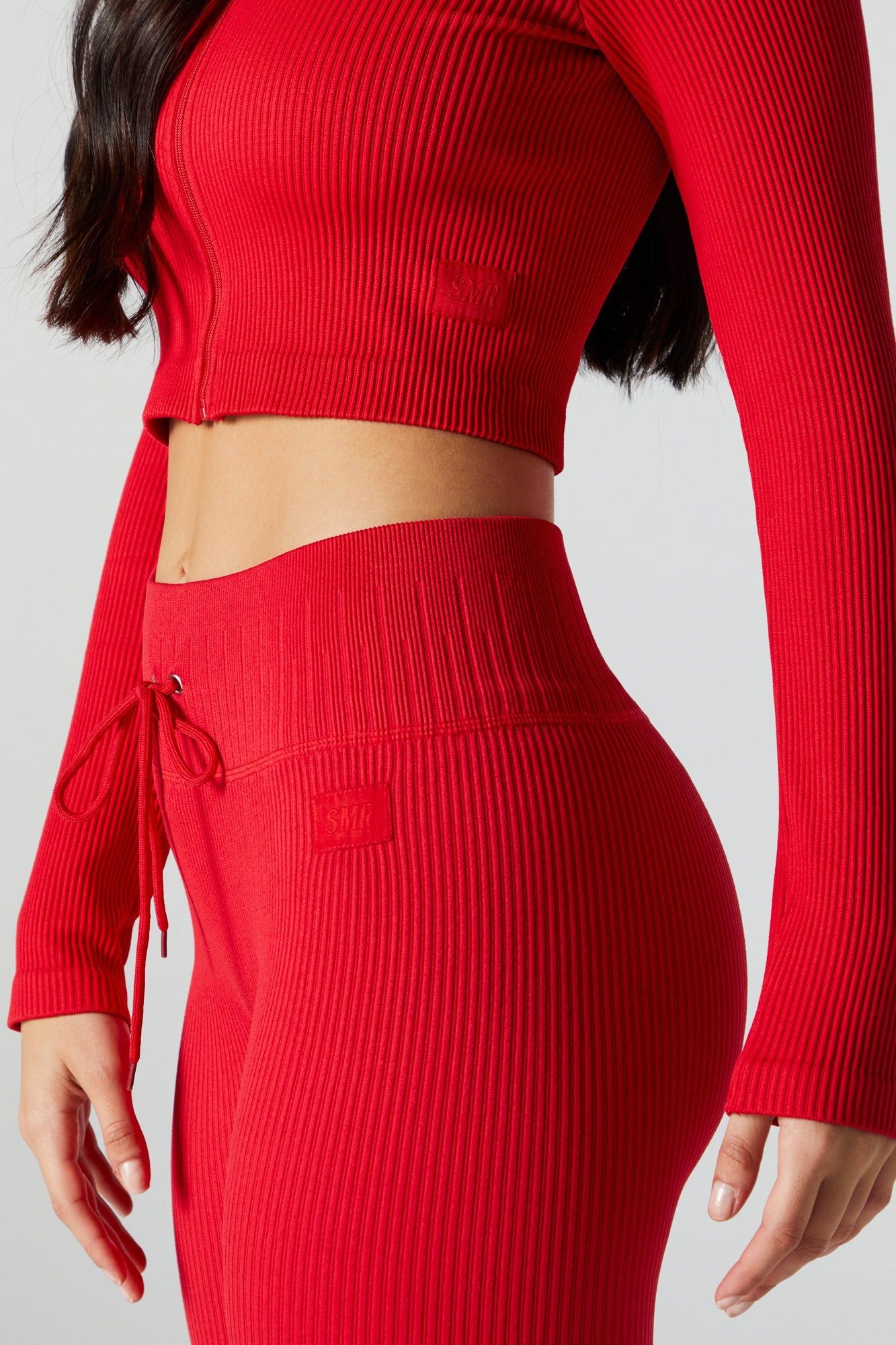Red Sommer Ray Active Seamless Zip-Up Top sold by Urban Planet product image thumbnail 4