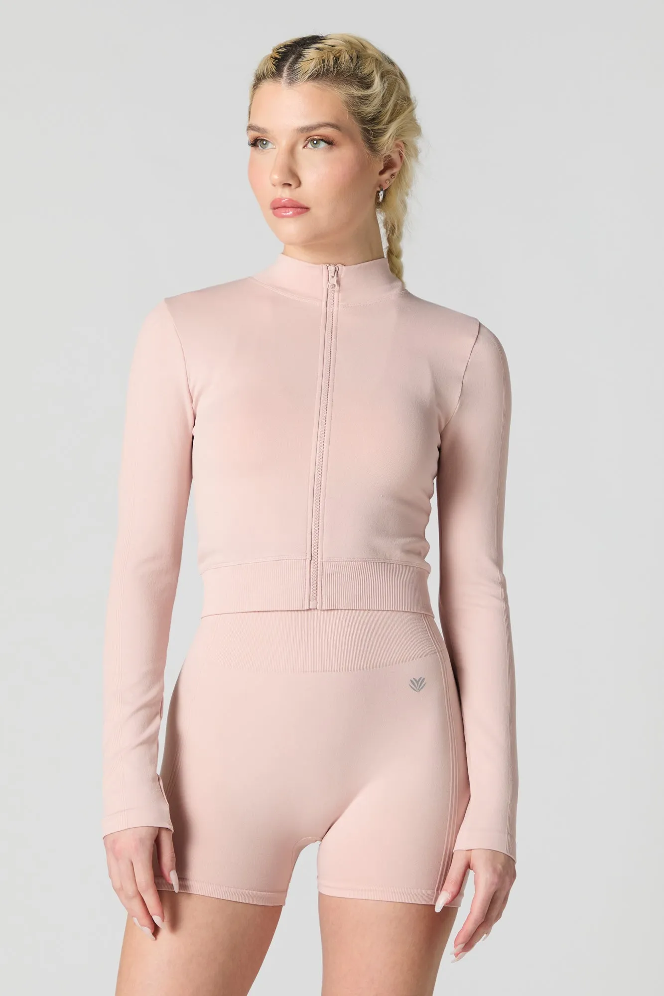 Blouson Active côtelé sans couture avec fermeture à glissière sold by Urban Planet product image thumbnail 4