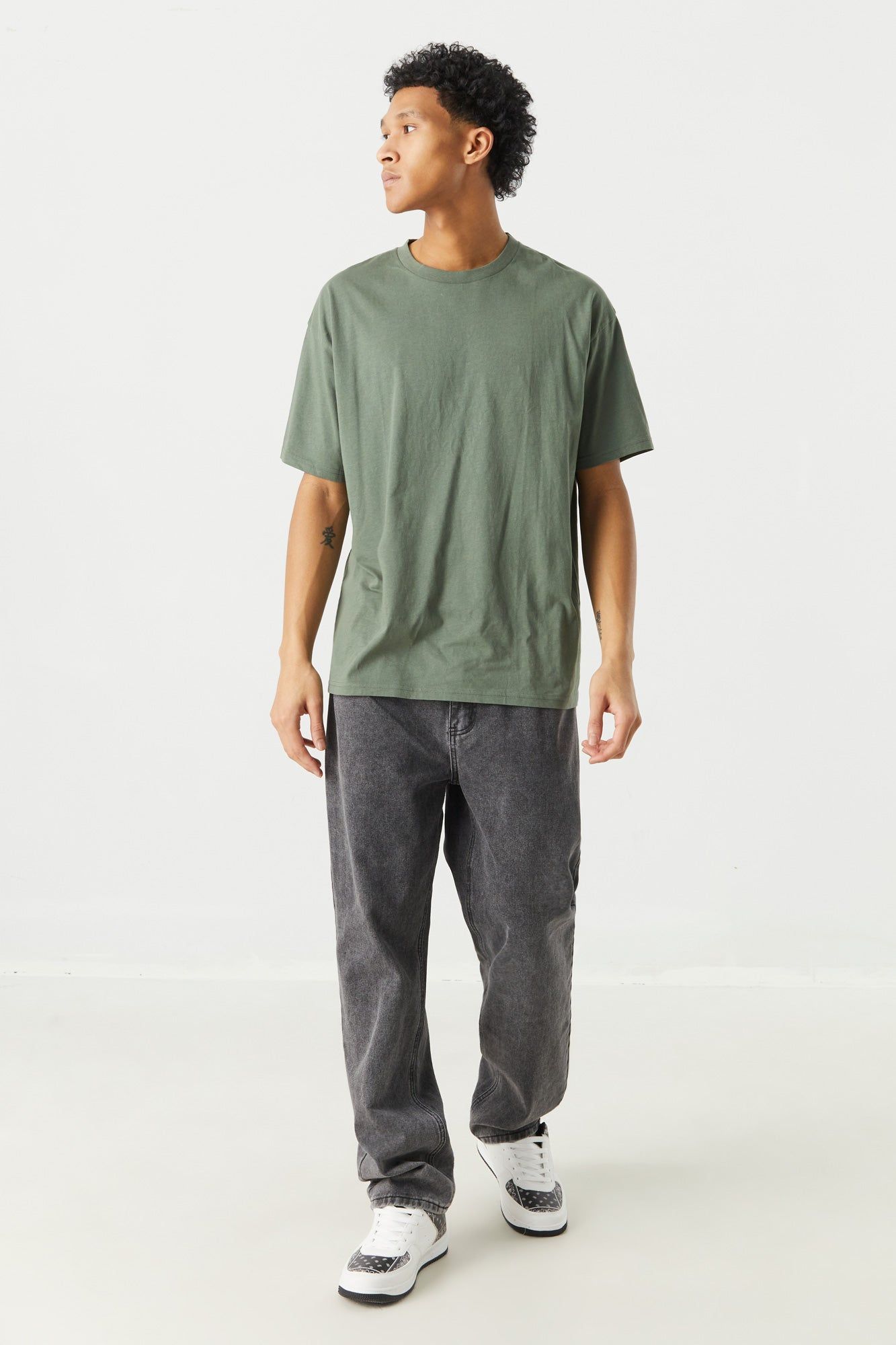 Basic Crew Relaxed T-Shirt sold by Urban Planet product image thumbnail 3