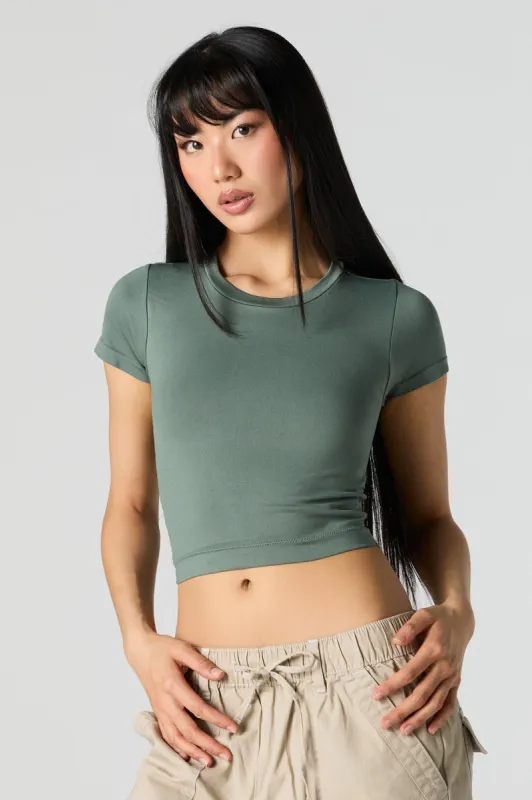 Double Layered Cropped T-Shirt sold by Urban Planet