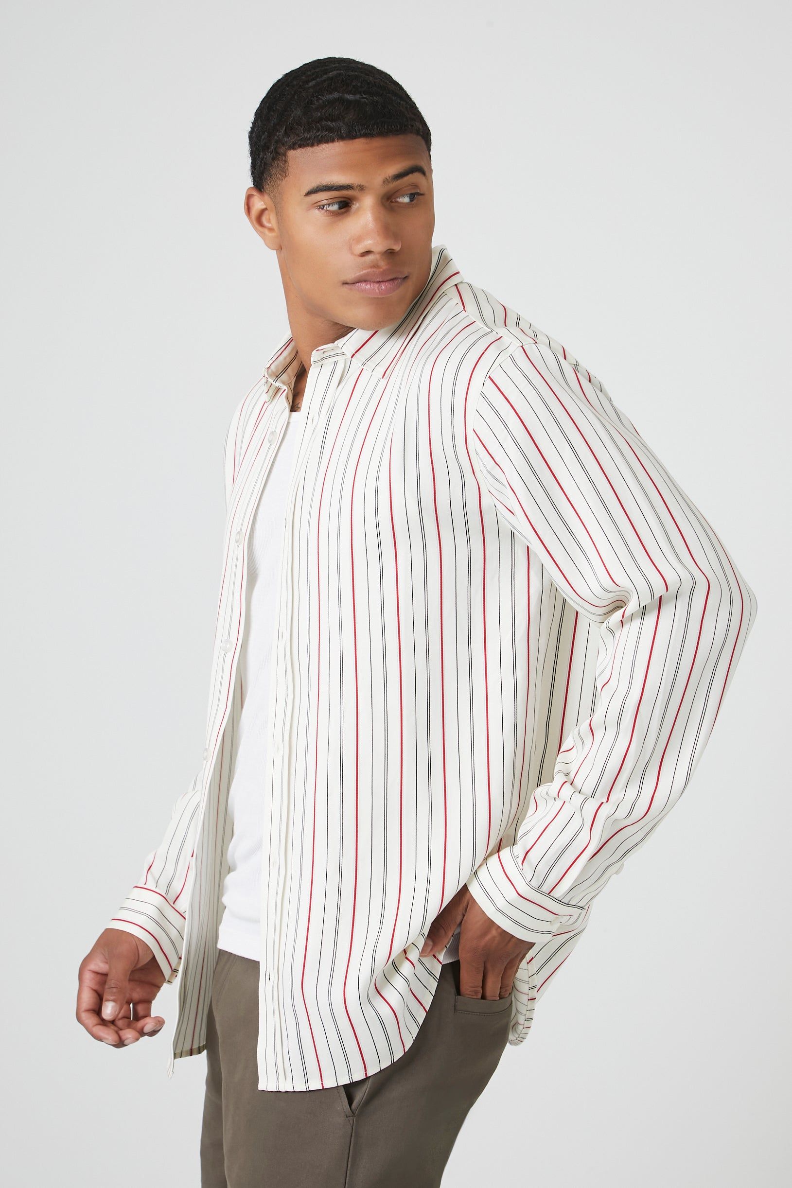 Striped Button-Up Top sold by Urban Planet product image thumbnail 2