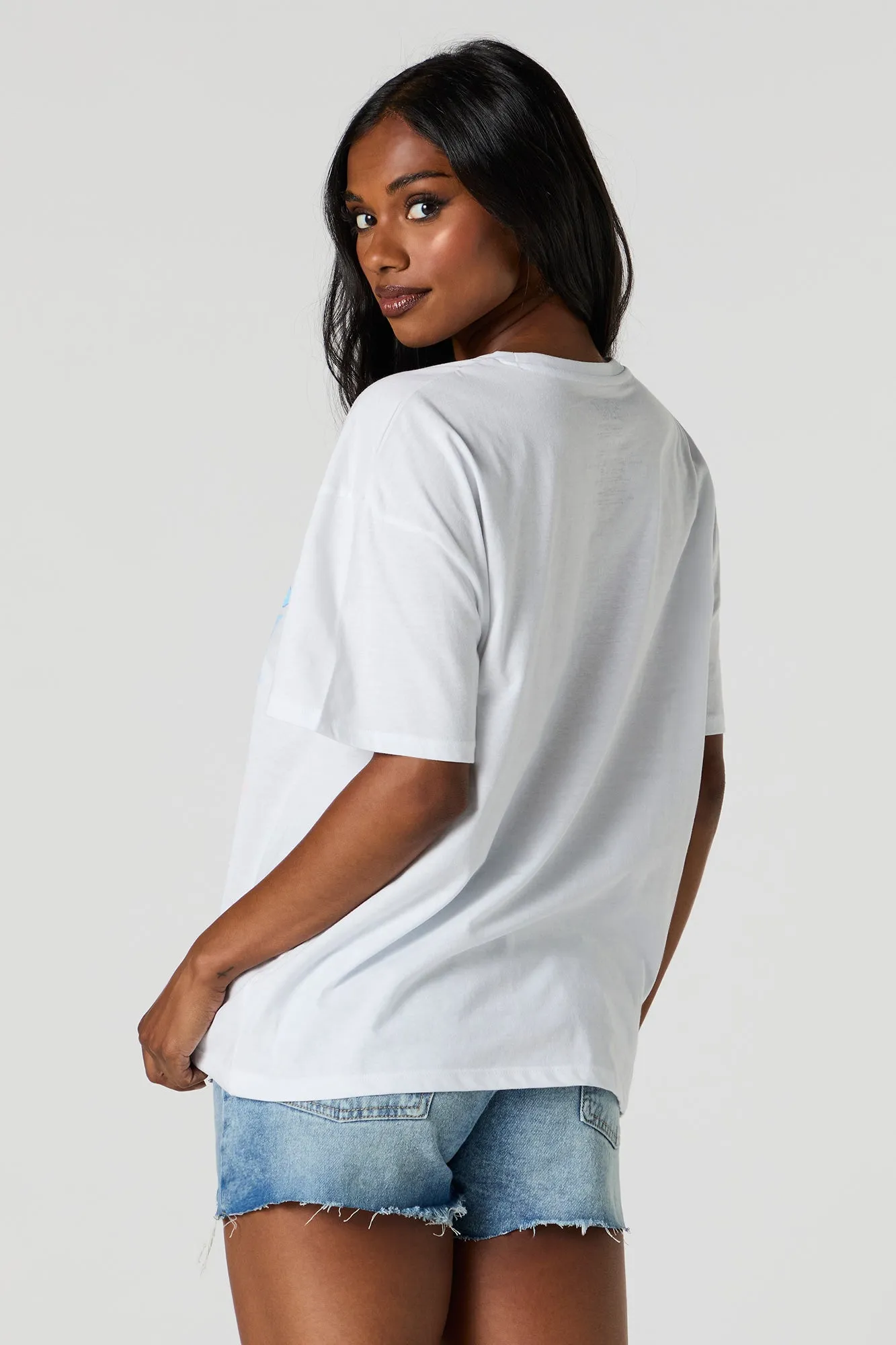 Lola and Bugs Bunny Graphic Boyfriend T-Shirt sold by Urban Planet product image thumbnail 4
