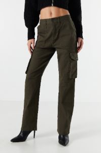 Twill Straight Leg Cargo Pant sold by Urban Planet