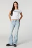 Austin Light Vintage Wash Low-Rise Flare Jean sold by Urban Planet