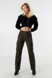 Twill Straight Leg Cargo Pant sold by Urban Planet