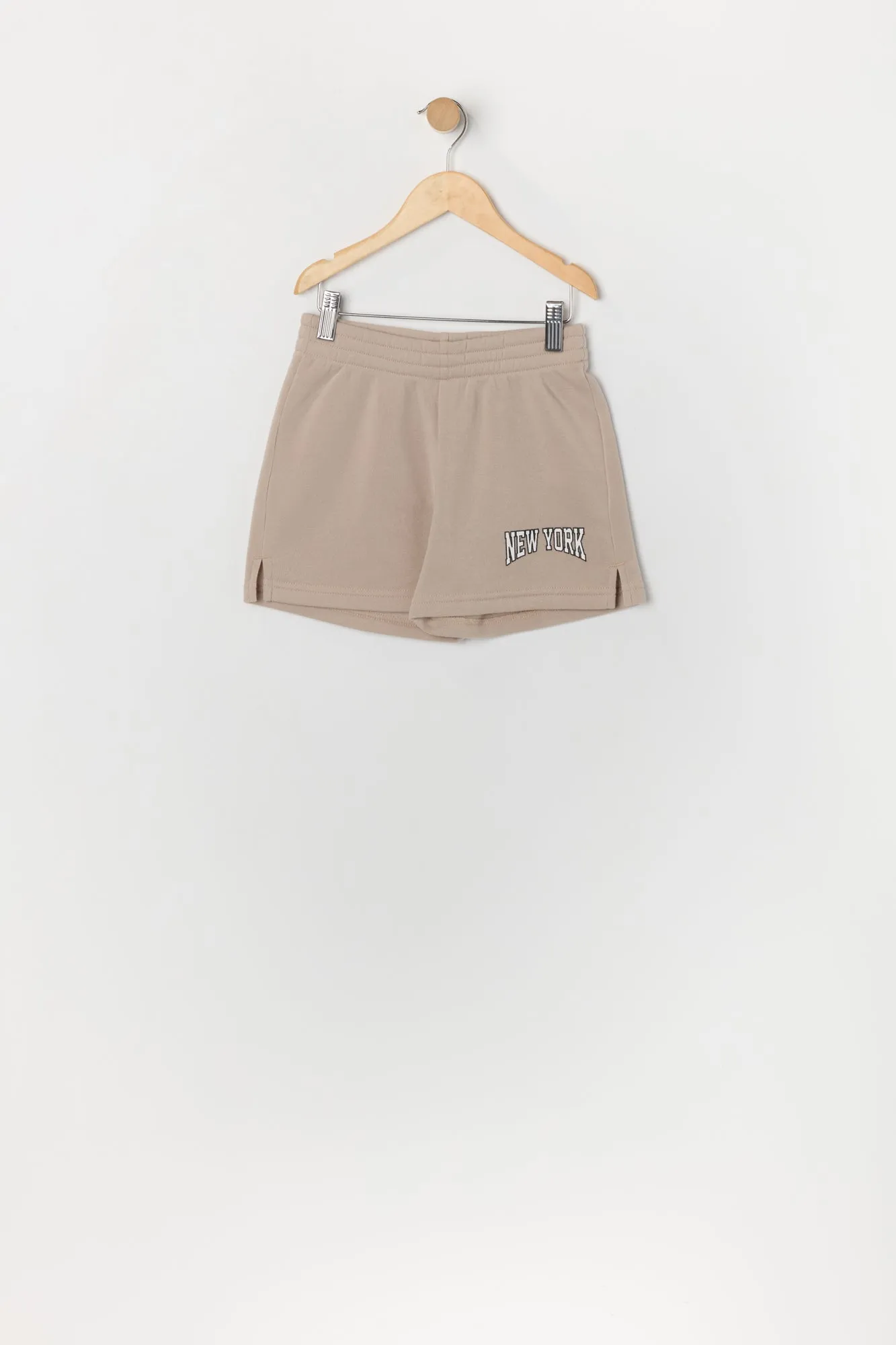 Ensemble avec chandail et short à motif brodé New York en sergé pour fille sold by Urban Planet product image thumbnail 4