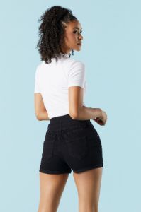 Short Ibiza en denim délavé noir sold by Urban Planet