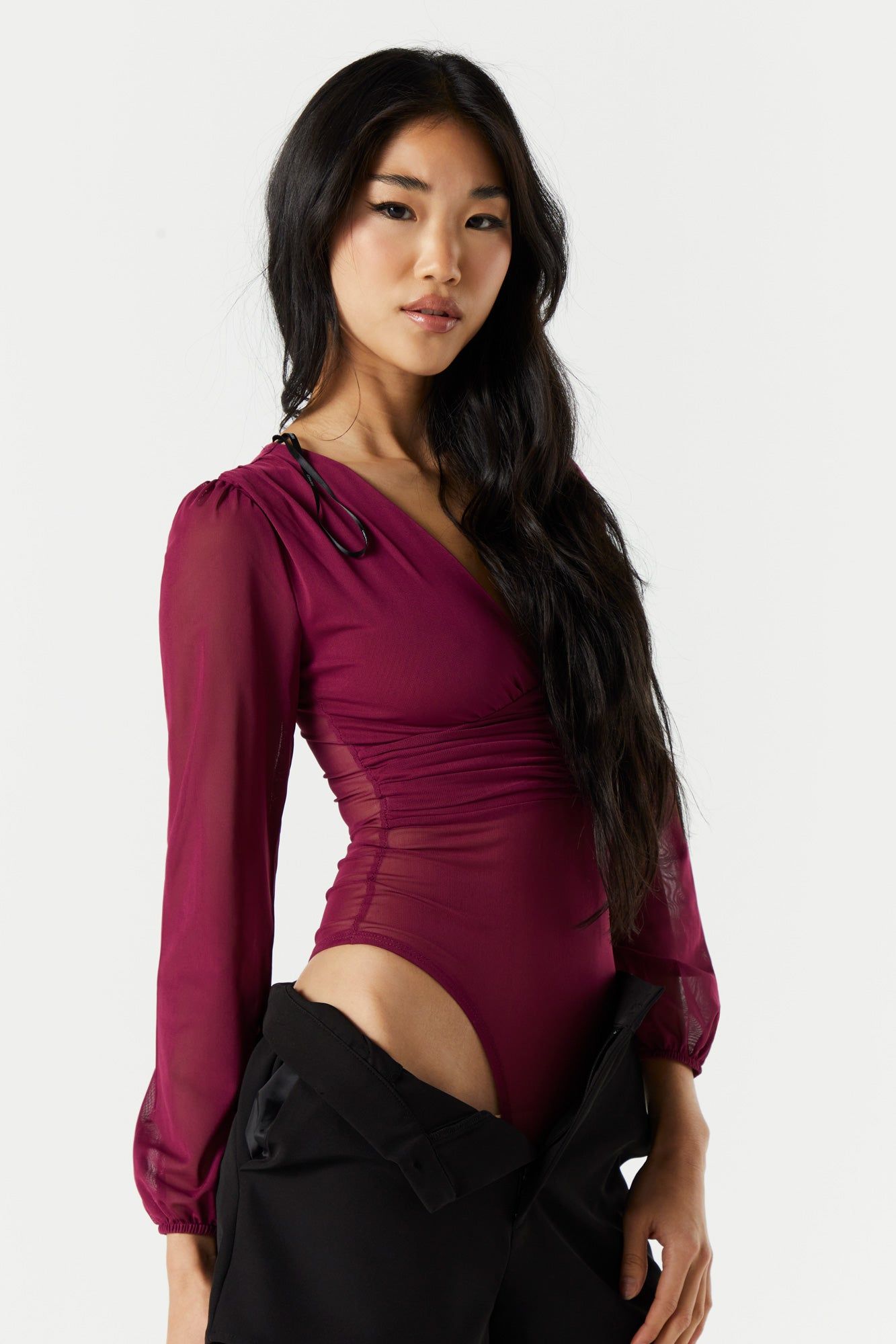Mesh Long Sleeve Bodysuit sold by Urban Planet product image thumbnail 10