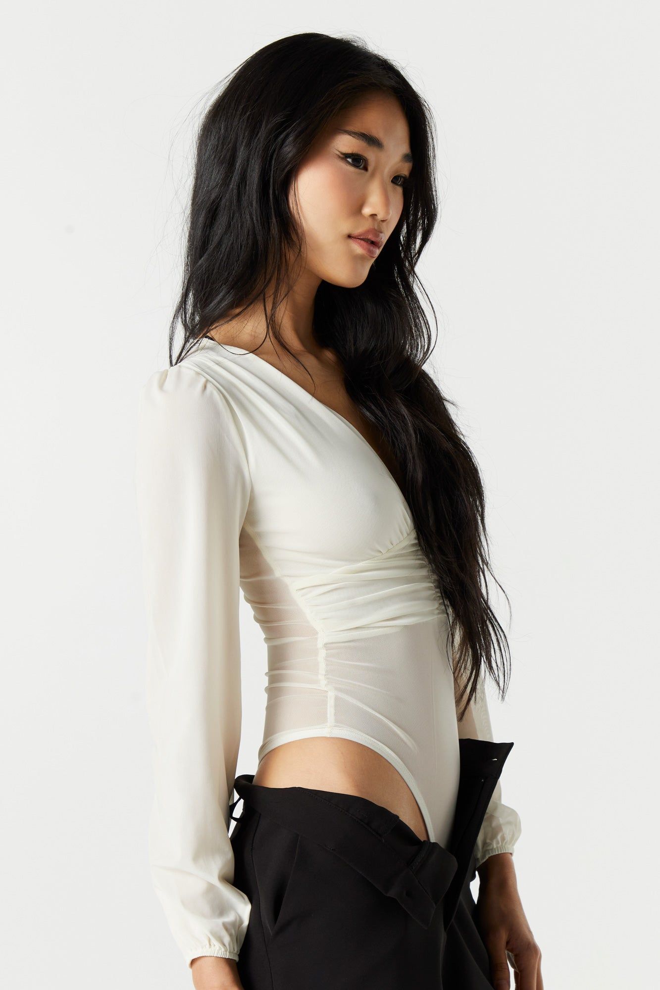 Mesh Long Sleeve Bodysuit sold by Urban Planet product image thumbnail 8
