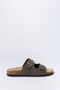 Dark Green Cork Buckled Sandals sold by Urban Planet