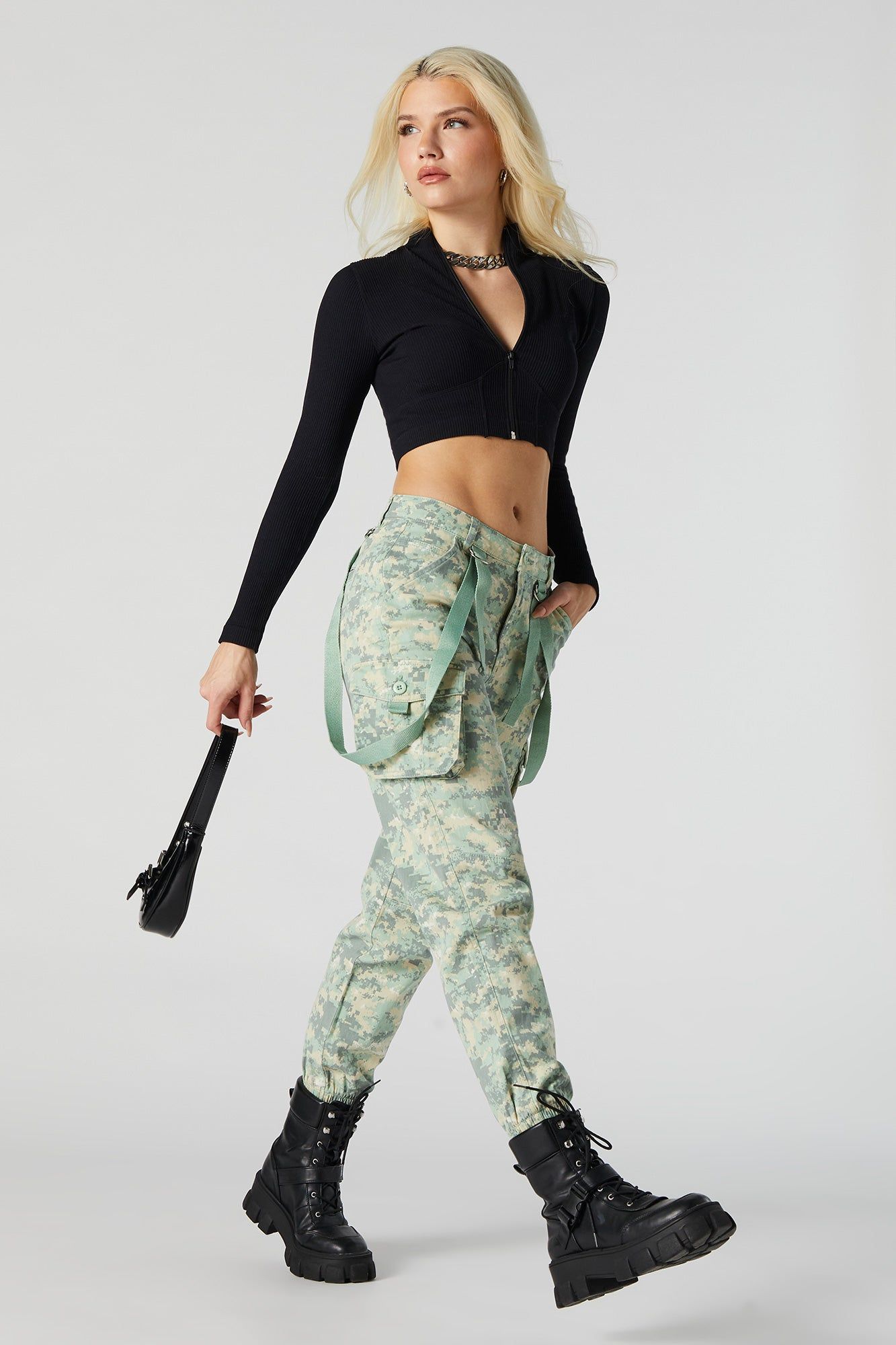 Camo Utility Cargo Jogger sold by Urban Planet