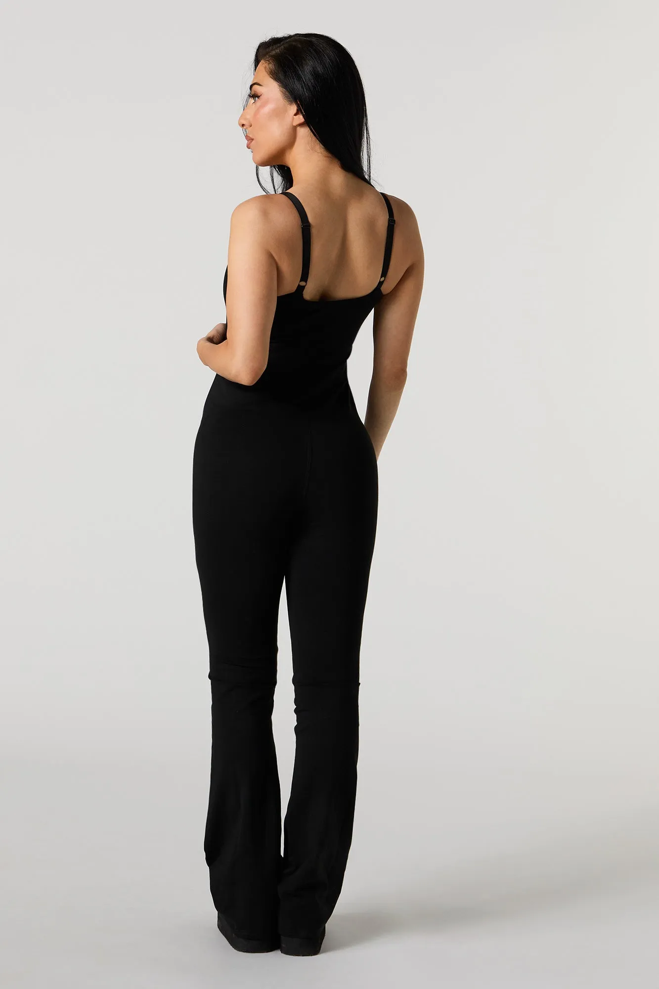 Scoop Neck Flare Leg Jumpsuit sold by Urban Planet product image thumbnail 3