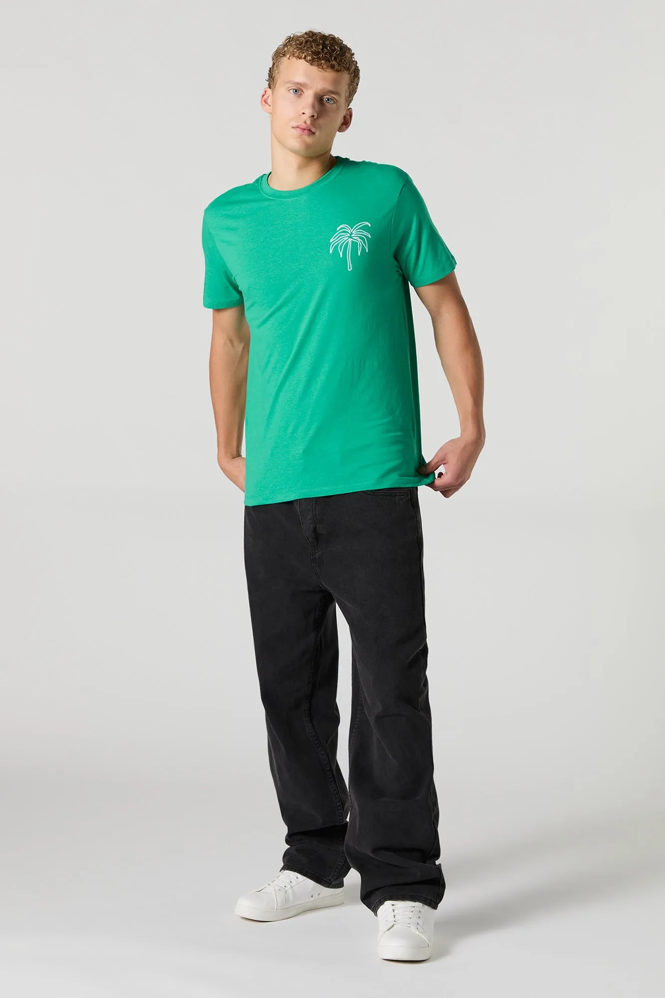 T-shirt à imprimé Palm Tree sold by Urban Planet product image thumbnail 3