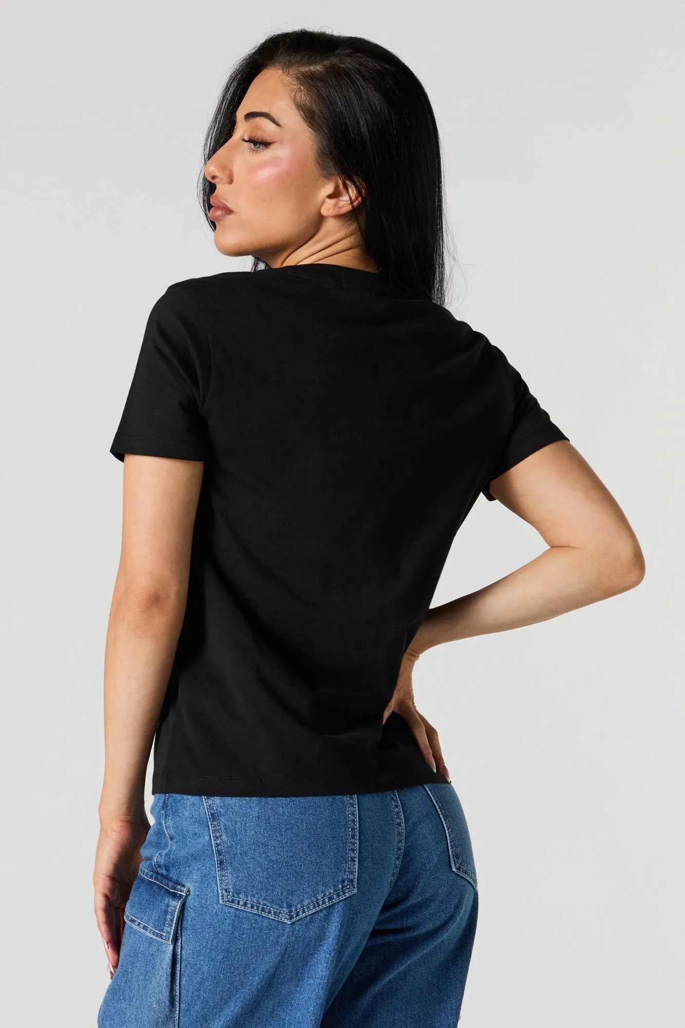 T-shirt à imprimé Cherry Lips sold by Urban Planet product image thumbnail 3