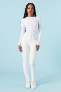 White Miami High Rise Skinny Jean sold by Urban Planet