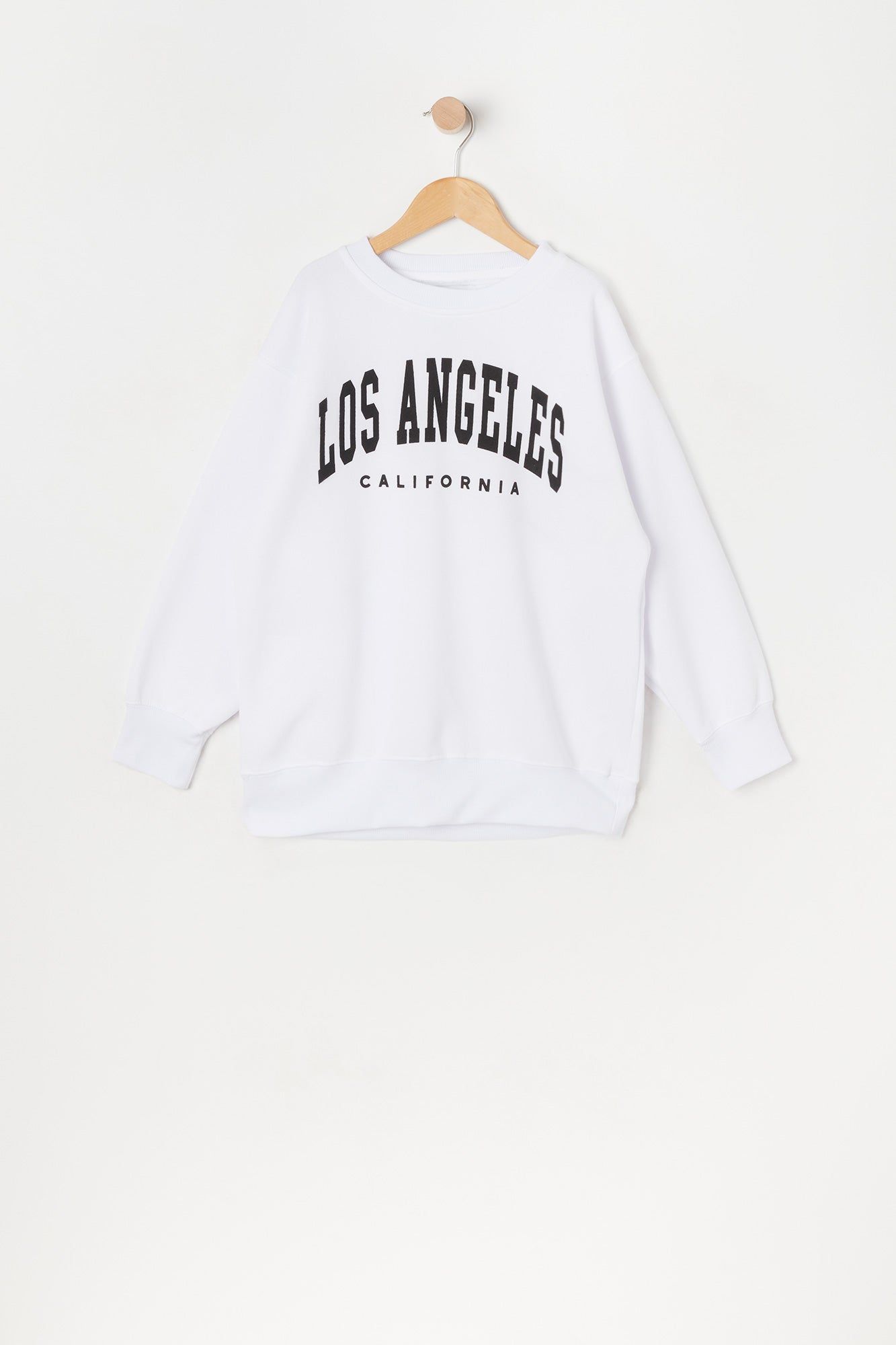 Girls Los Angeles Graphic Oversized Fleece Sweatshirt sold by Urban Planet