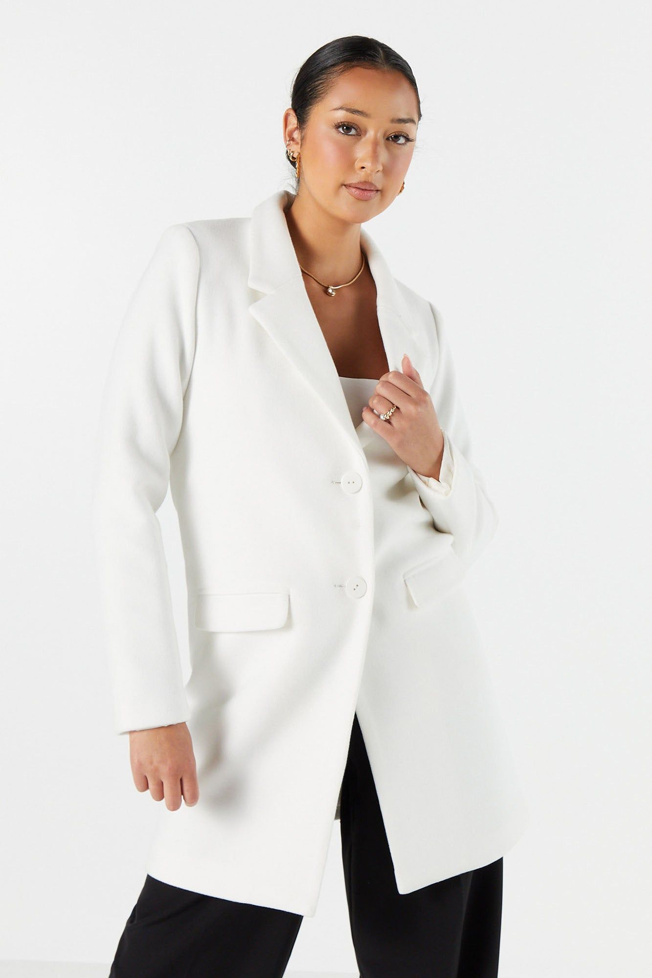 Single Breasted Wool Overcoat sold by Urban Planet product image thumbnail 10