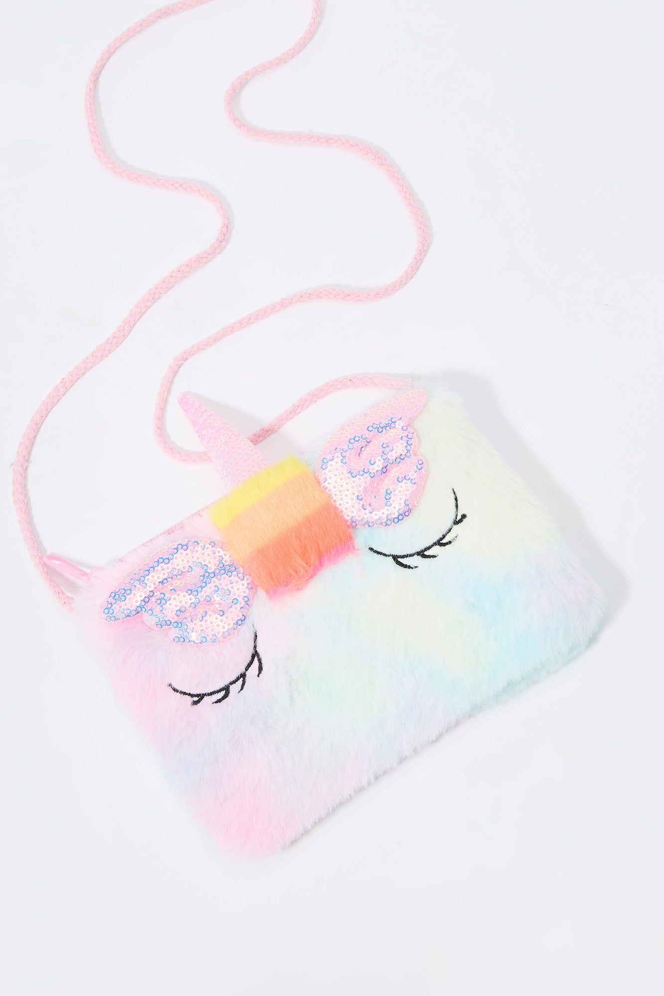 Girls Plush Unicorn Square Purse sold by Urban Planet product image thumbnail 3