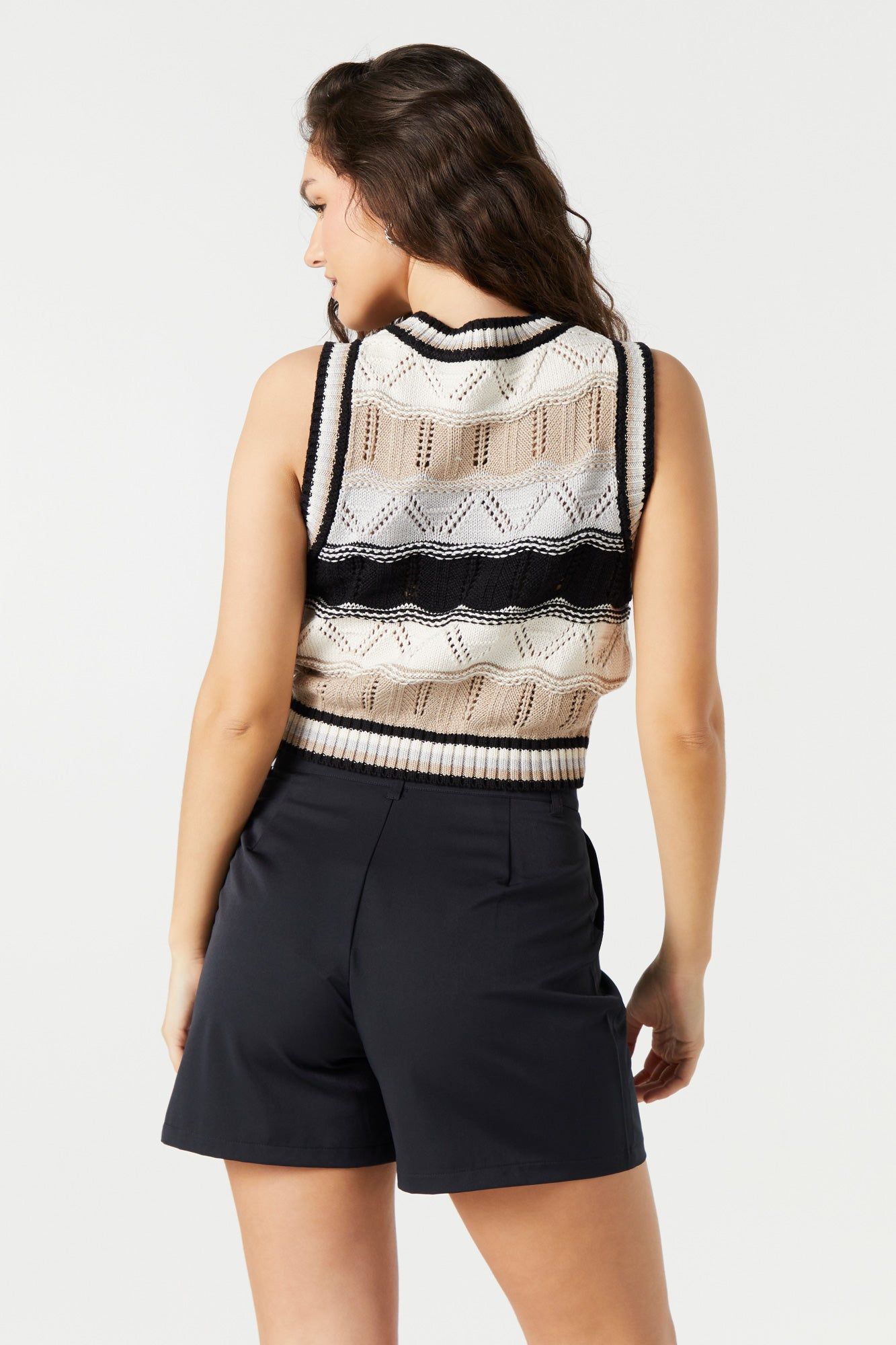 Gilet crocheté rayé sold by Urban Planet product image thumbnail 5