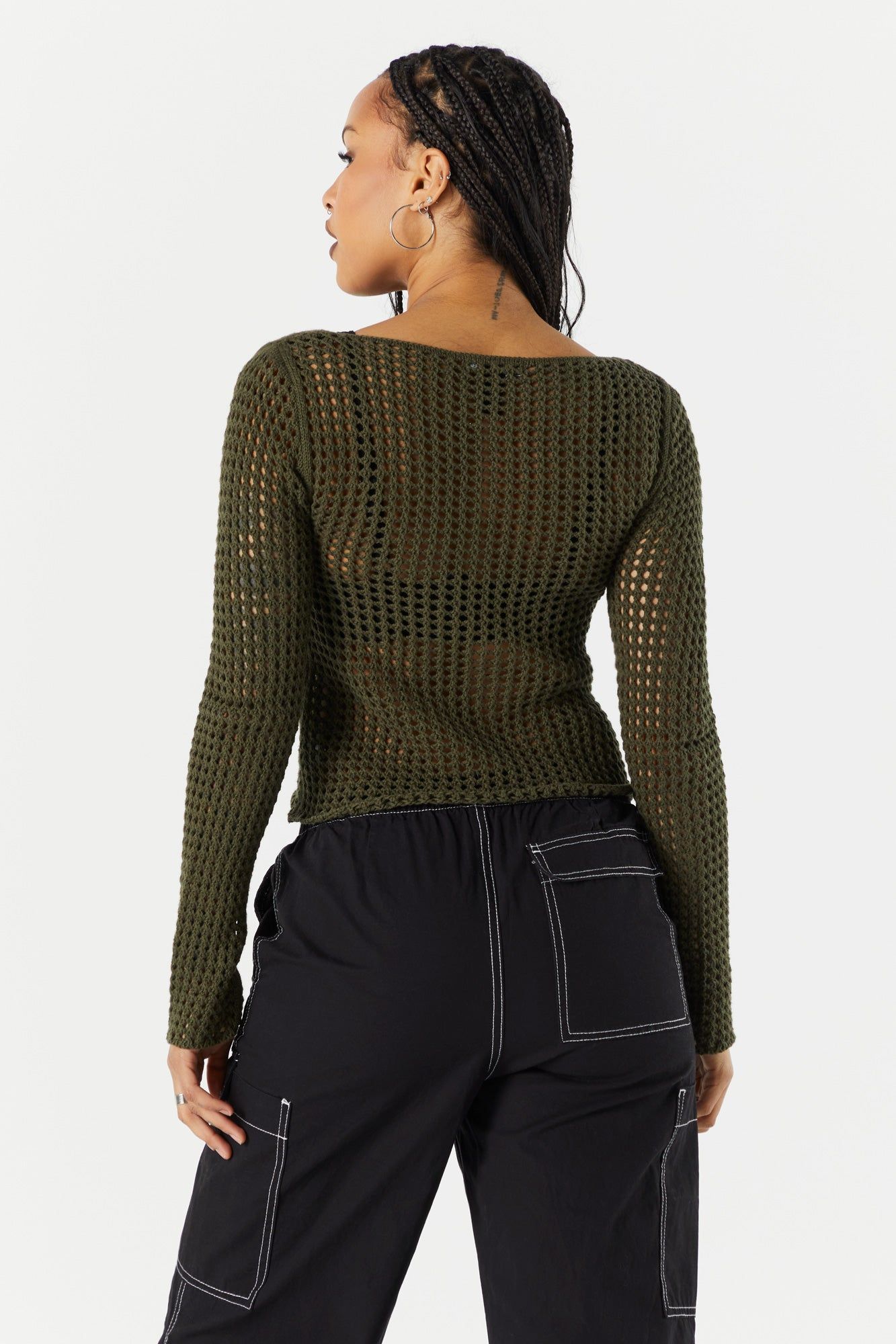 Haut à manches longues en filet ajouré sold by Urban Planet product image thumbnail 12