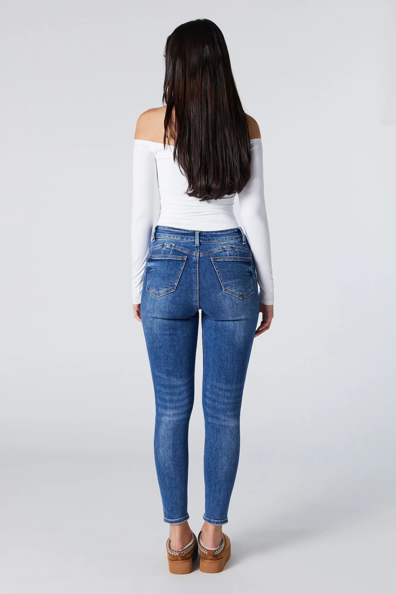 Medium Wash Authentic Skinny Jean sold by Urban Planet product image thumbnail 3