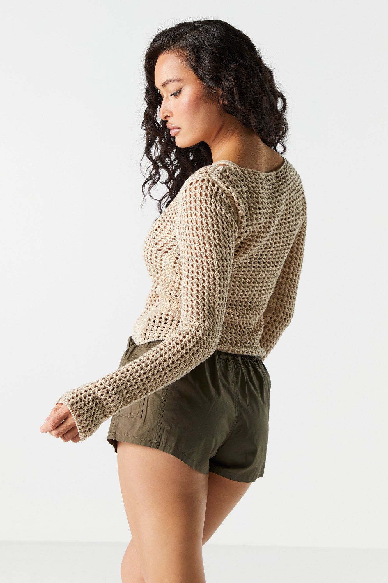 Haut à manches longues en filet ajouré sold by Urban Planet product image thumbnail 9