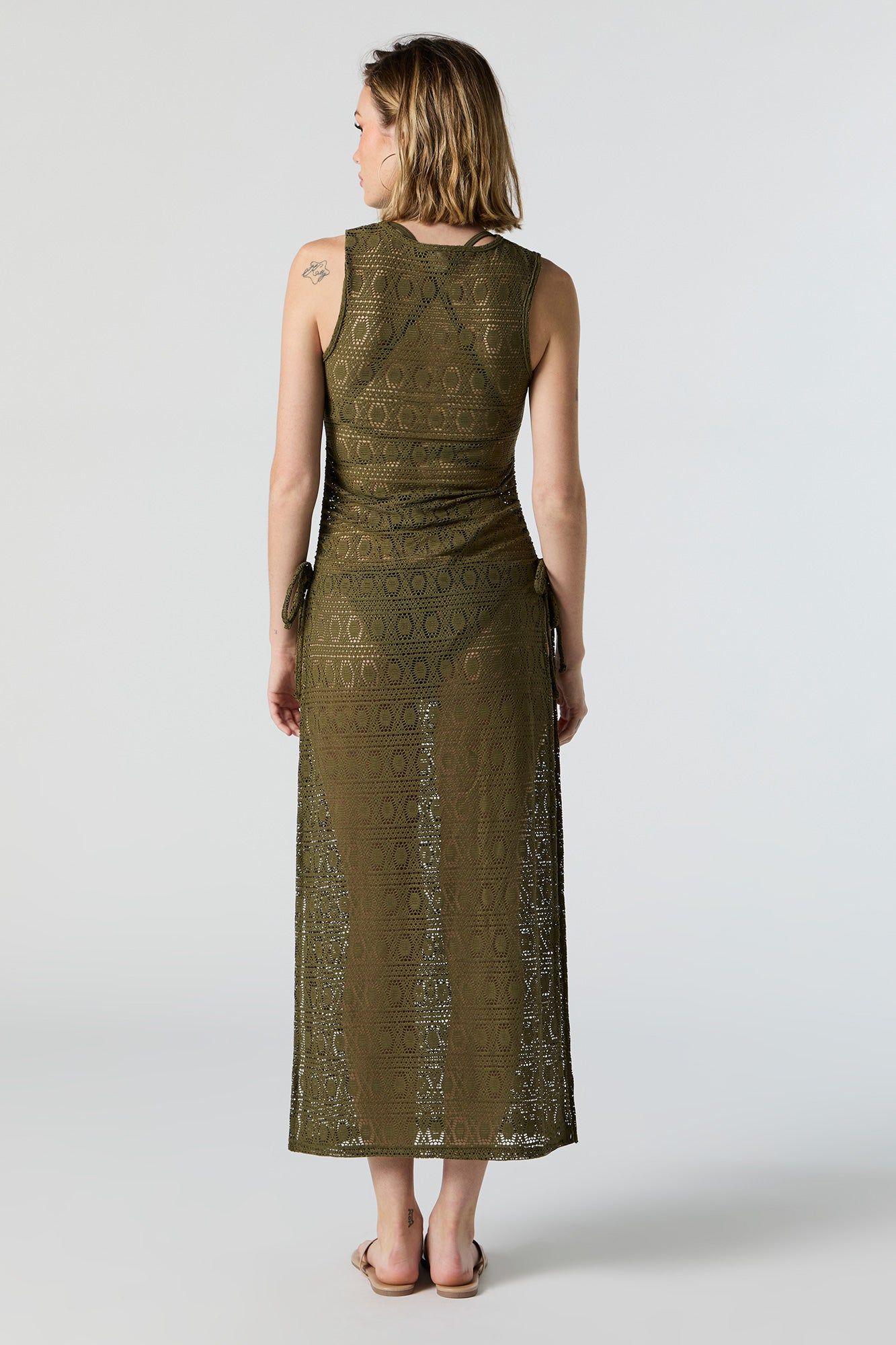 Robe cache-maillot crochetée et ruchée sold by Urban Planet product image thumbnail 3