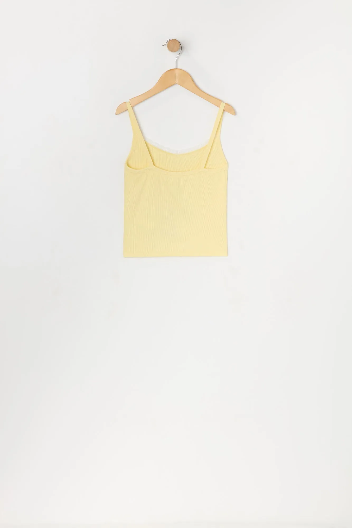 Girls Rhinestone Smiley Lace Trim Tank sold by Urban Planet product image thumbnail 2