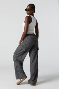 Wide Leg Multi Cargo Dress Pant sold by Urban Planet