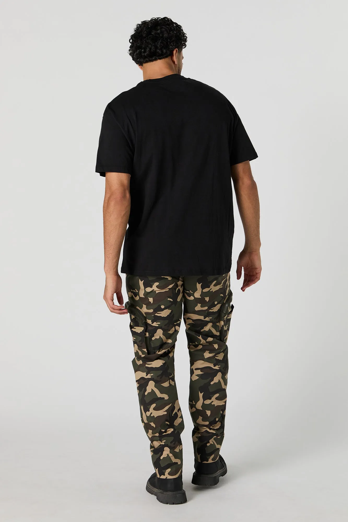 Pantalon cargo avec poches à fermeture à glissière sold by Urban Planet product image thumbnail 3