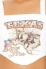 Corset à imprimé Texas avec pierres du Rhin sold by Urban Planet