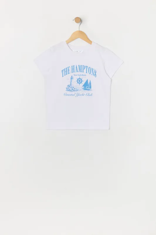 Girls The Hamptons Graphic T-Shirt sold by Urban Planet