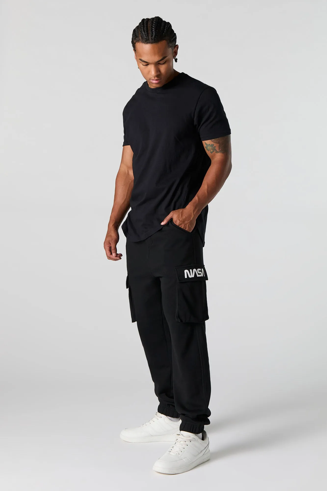 NASA Fleece Cargo Jogger sold by Urban Planet product image thumbnail 5