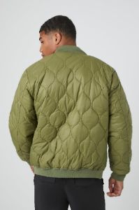 Quilted Bomber Jacket sold by Urban Planet