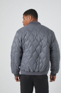 Quilted Bomber Jacket sold by Urban Planet