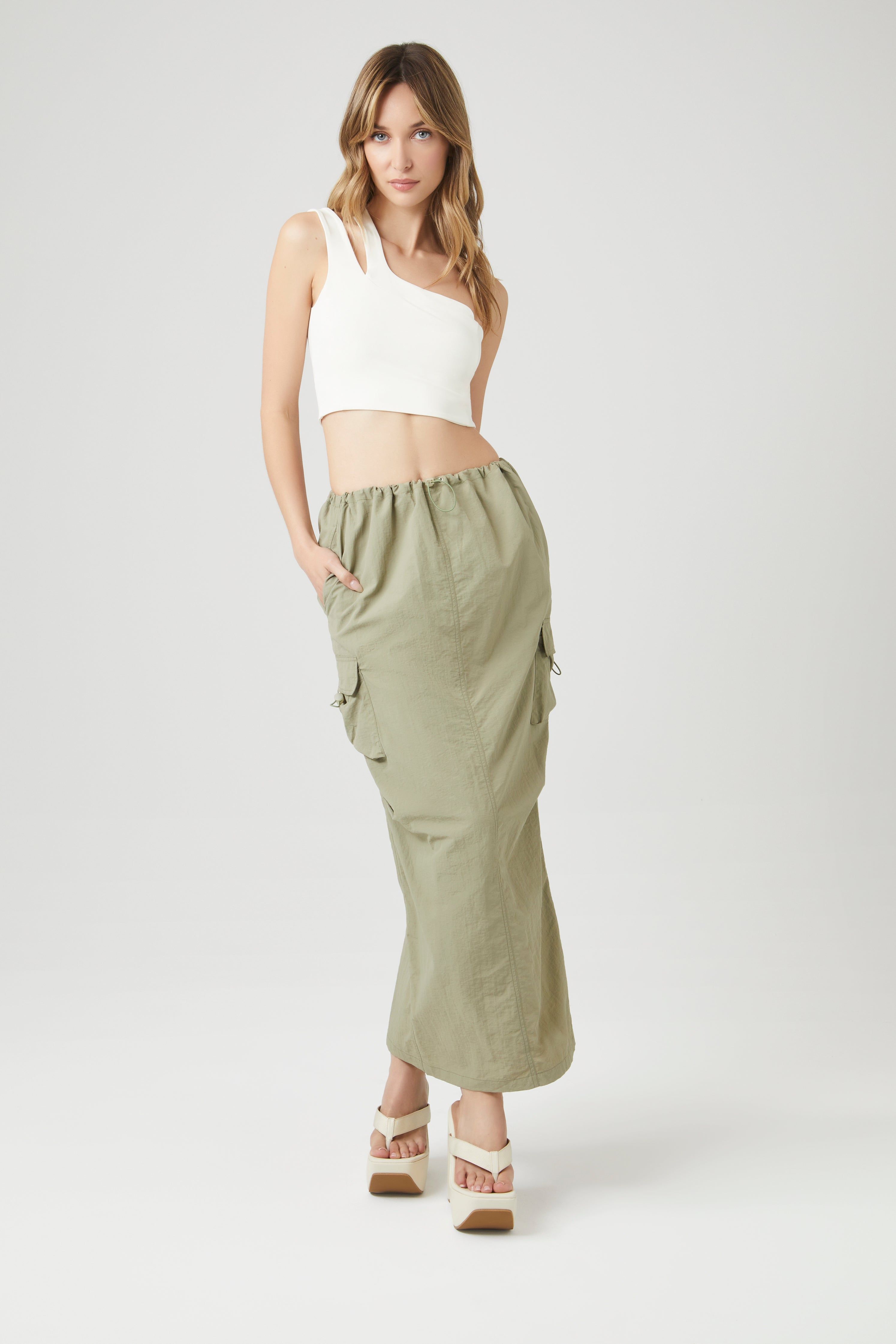 One Shoulder Cut Out Crop Top sold by Urban Planet product image thumbnail 7